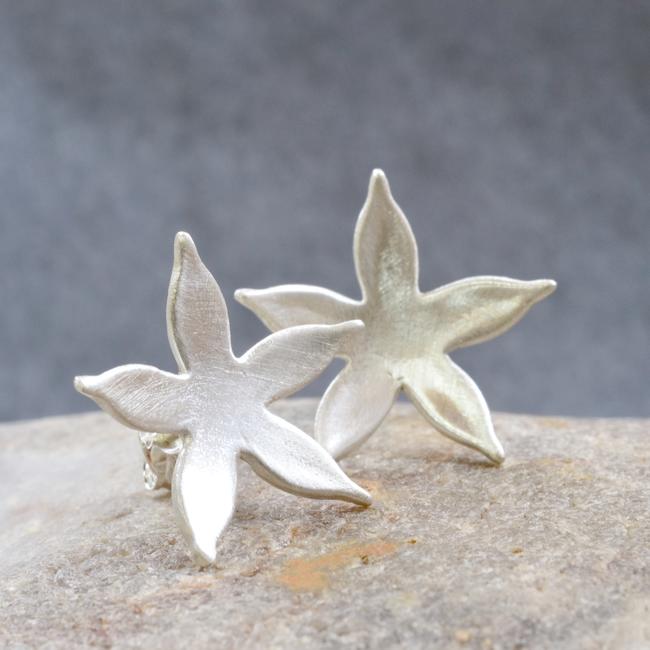 Starflower silver earrings