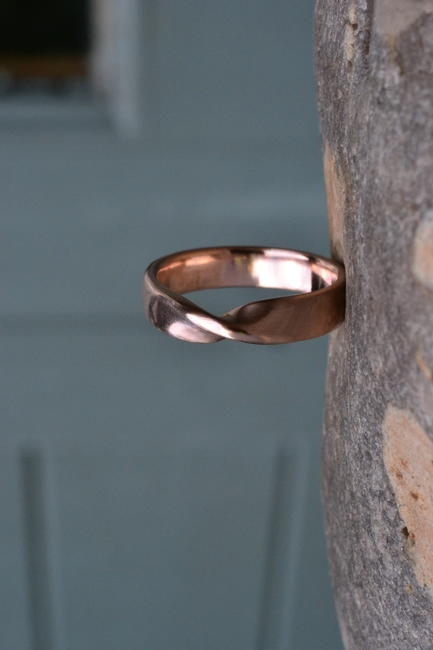 handmade fairtrade gold wedding ring