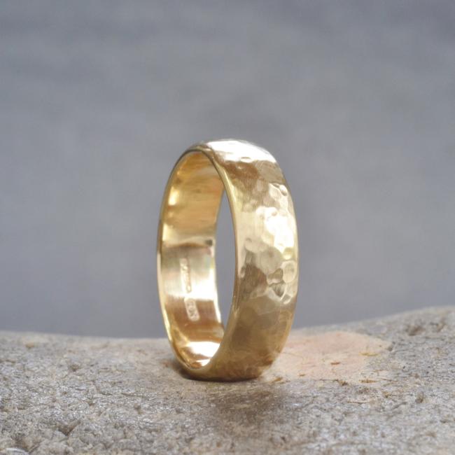 handmade fairtrade gold wedding ring