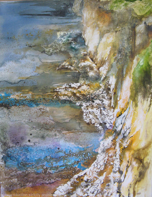 Fallen chalk, Birling Gap