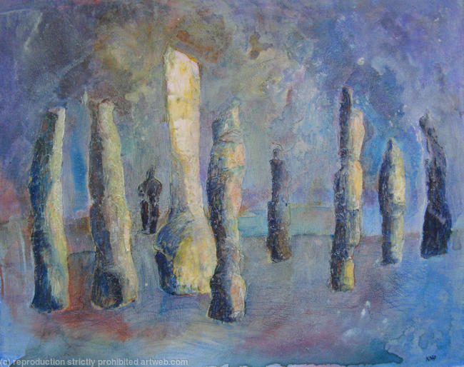Calanais Standing Stones, mist