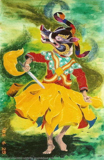 Teschu Dancer, Bhutan, 2