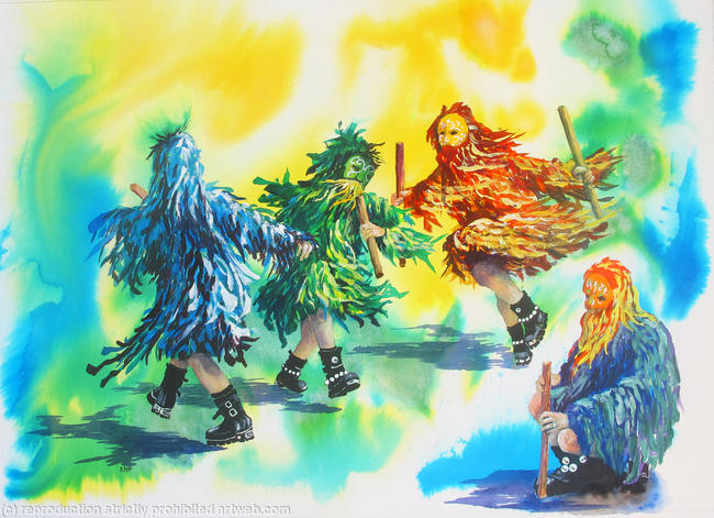 Mythago Morris Dancers at Knepp Castle, 2
