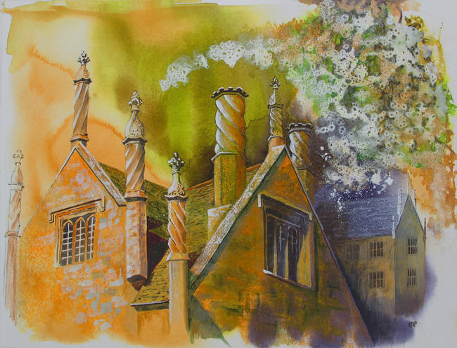 Barrington Court Chimneys