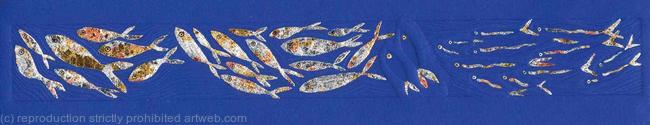 FISH LINE # 3 - On dark blue
