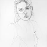 Woman's Head and Shoulders portrait study I