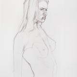 Young Woman 3 drawing