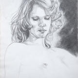 Girl In Greens Drawing II