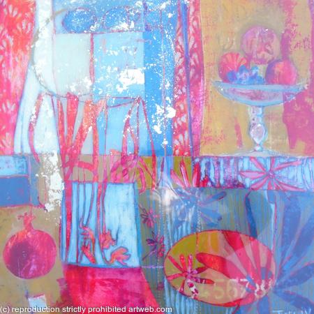 Pomegranate [on wood]