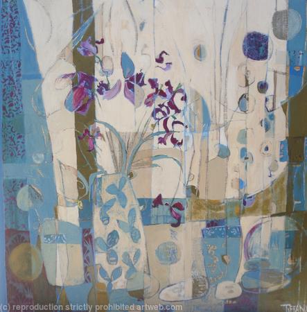 Still Life with Blue Line