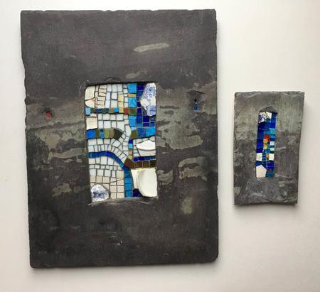 Mosaic with slate