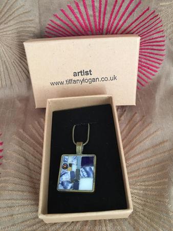 Small pendant with stained glass