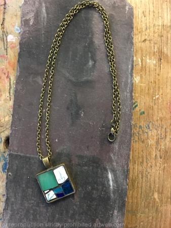 antique bronze small pendant