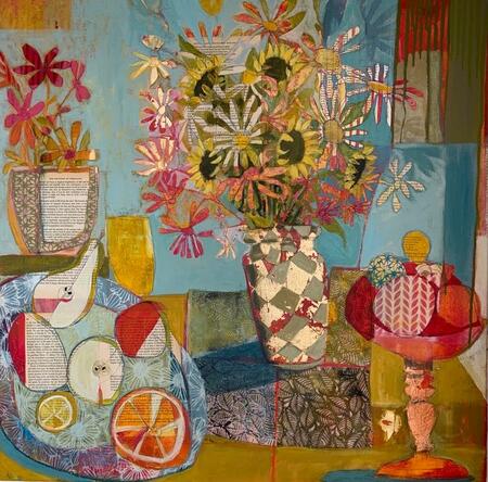 Still Life with Harlequin Vase