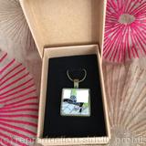 Small pendant with crackled glazed china