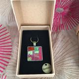 Small green and red pendant