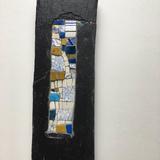 Small Blue and Mustard with china