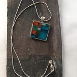 Silver tone square