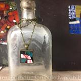 mosaic pendant with re-claimed china
