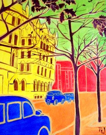 Taxis by Manchester Town Hall