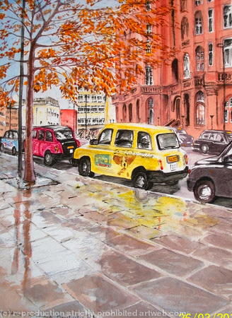 Taxis Outside The Midland