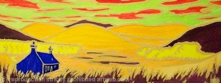 Crofter's Cottage Abstract