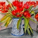 Red Tulips in Jug