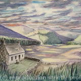 Crofter's Cottage just before sunset