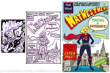 Nat West Superhero woman