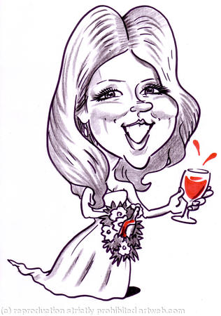 Bride Caricature
