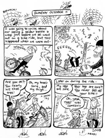 diary comic - spider vs wasp