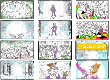 Foxy Bingo storyboards