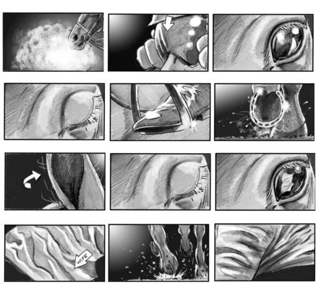 Horse storyboard 1