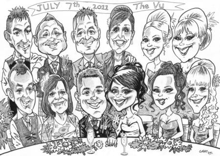 Top Table caricature