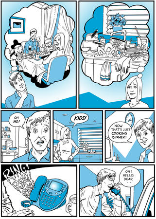 Corporate comic strip page 2