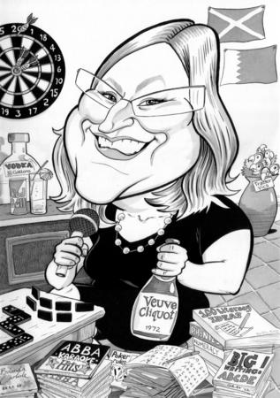 40th birthday caricature
