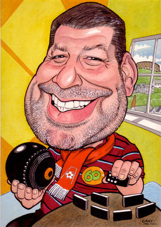 60th birthday caricature