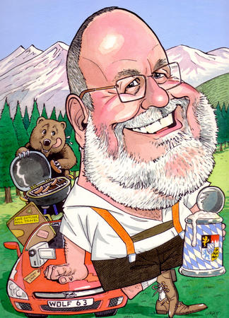 Caricature 70th birthday