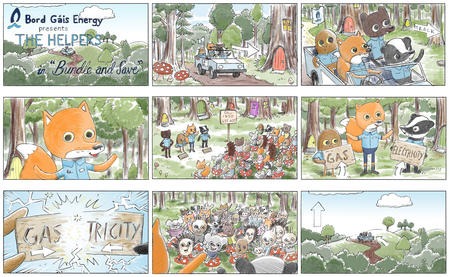 Bord Gais storyboard