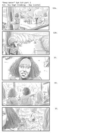 Deep Water, episode 4, scene 9, sheet 1