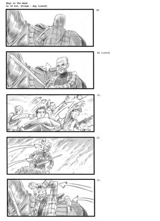 Boyz in the Wood, scene 33 sheet 3