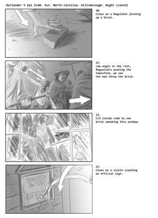 Outlander Season 5, Episode 1, scene 40, sheet 6