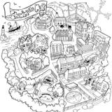 cartoon map - Chewin the Fat