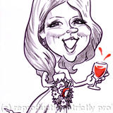 Bride Caricature