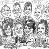 Top Table caricature