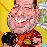 60th birthday caricature