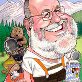Caricature 70th birthday