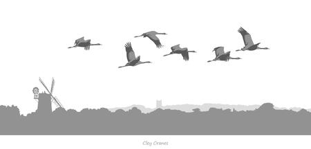 Cley Cranes