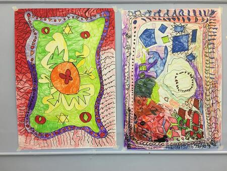 Islamic art project ( prayer mats) Group work 