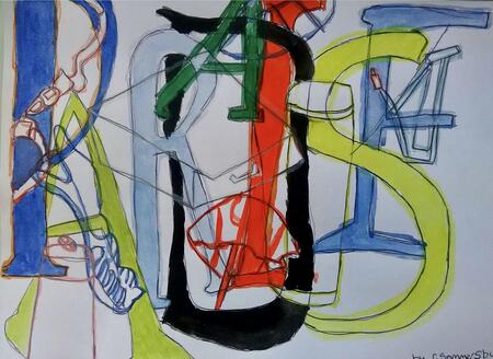 Paradise in 3 D - Michael Craig Martin  Inspired 